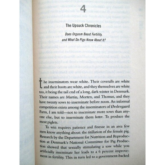 Book - Bonk: The Curious Coupling of Science and Sex, by Mary Roach - Picture 5 of 12